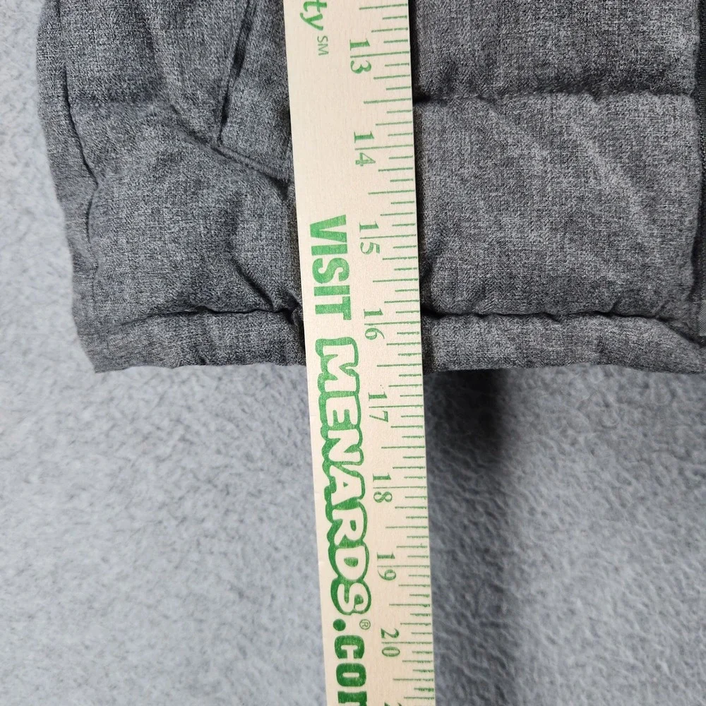 Old Navy Puffer Vest Unisex Kids 5T Gray Fleece Lined Sherpa Hooded Full Zipper